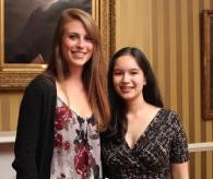 Julia Kantor '12 and Elizabeth Duthinh '12, Senior Award Winners