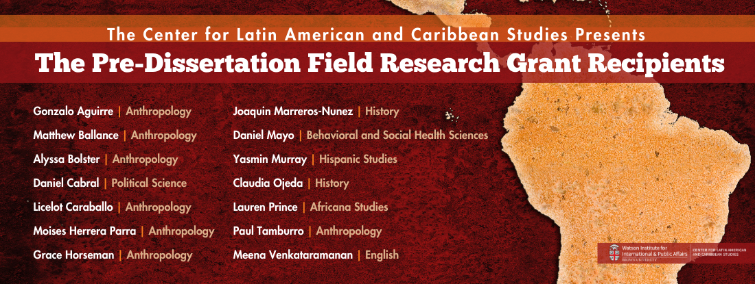 The Pre-Dissertation Field Research Grants