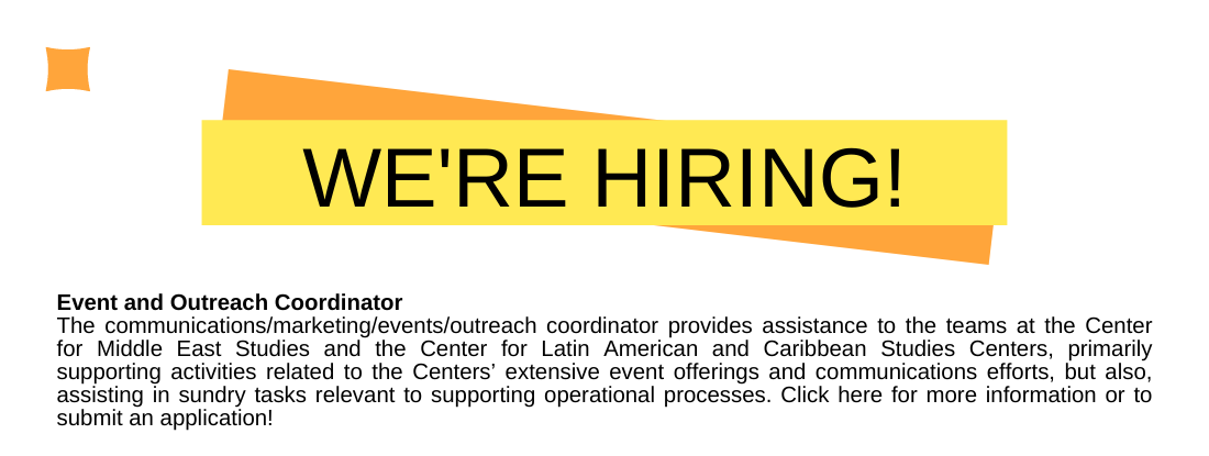 CLACS is hiring! Click here for more information!