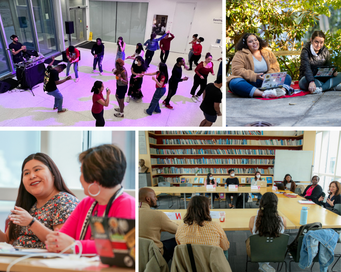 Collage of CLACS students and faculty at events