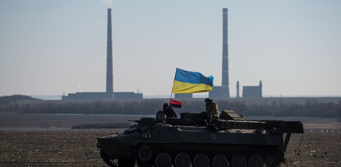 Ukraine tank and power stations