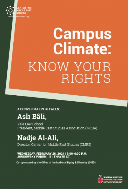 Aslı Bâli | Campus Climate: Know Your Rights