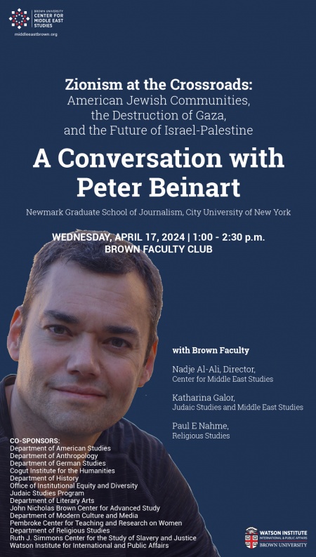 Conversation with Peter Beinart poster