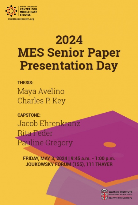 2024 Senior Paper Presentation Day poster