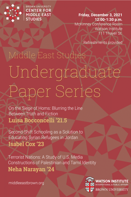Undergraduate Paper Series Poster