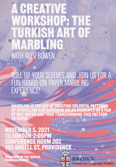 A Creative Workshop: The Turkish Art of Marbling