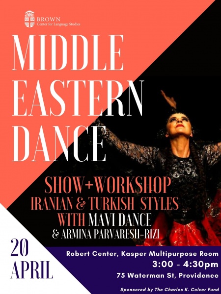 Middle Eastern Dance Workshop Poster