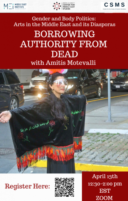 Amitis Motevalli webinar on April 11 from 4:15-5:15pm titled Borrowing Authority From Dead