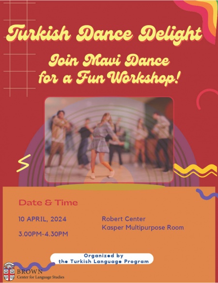 Mavi Dance Workshop Brown April 2024 Poster