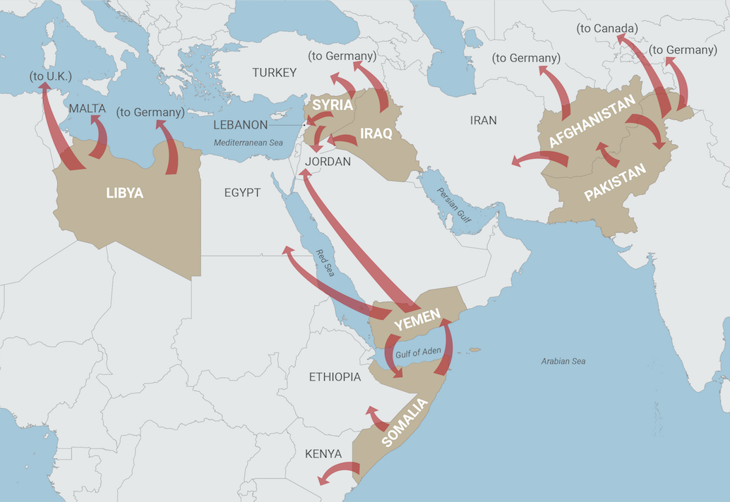 forced migration map