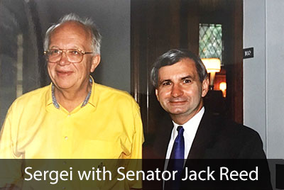 Sergei Khrushchev with Senator Jack Reed