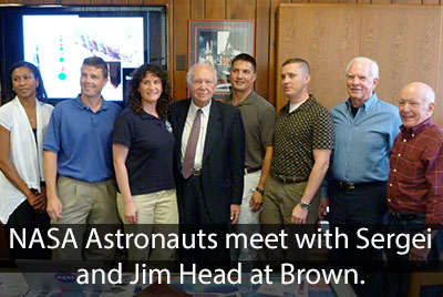 Khrushchev with NASA astronauts