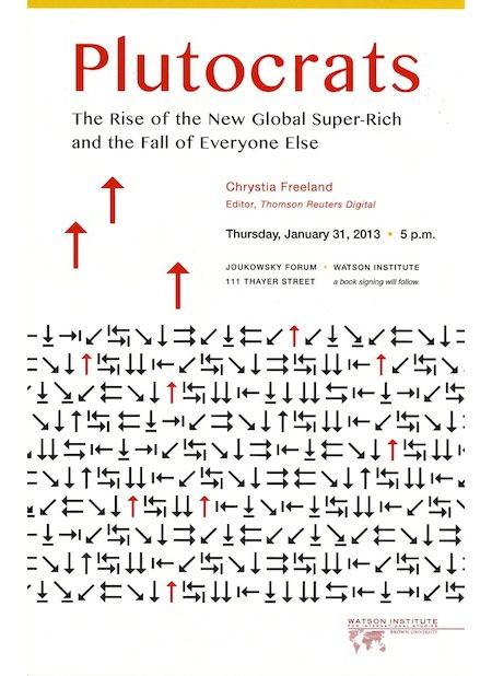 Chrystia Freeland Book Talk & Signing -- PLUTOCRATS: The Rise Of The ...