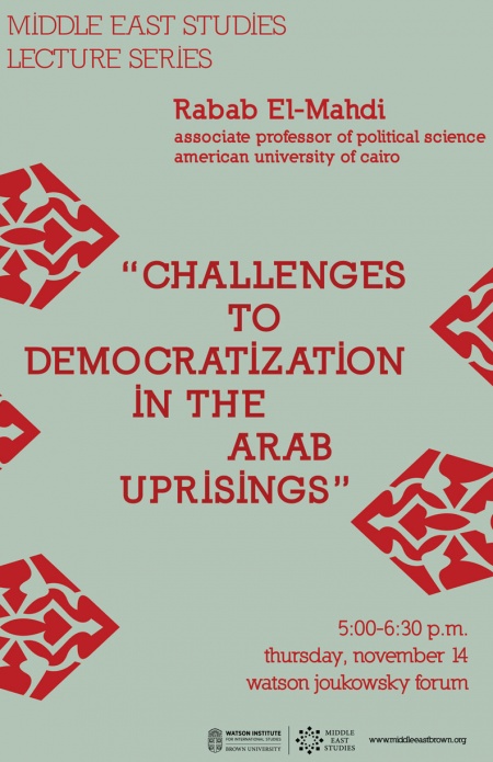 Rabab El-Mahdi ─ Challenges to Democratization in the Arab Uprisings ...