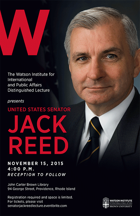 The Watson Institute Distinguished Lecture Presents U.S. Senator Jack ...