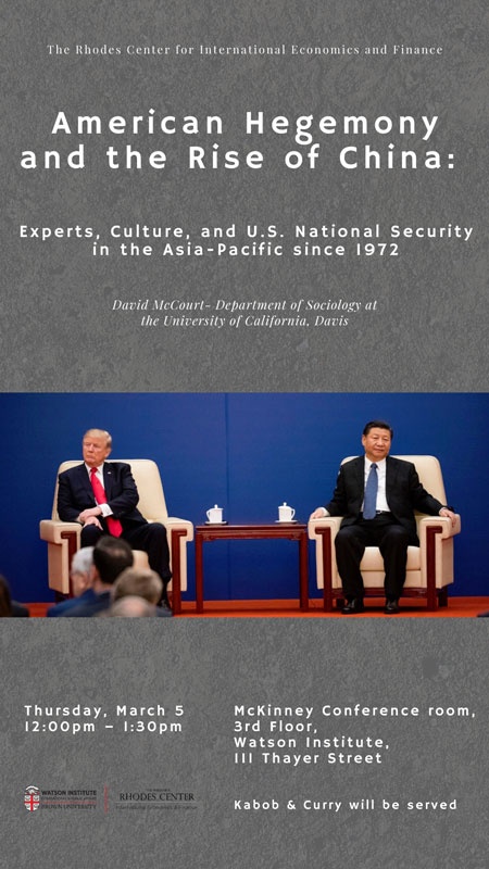 China's Rise and U.S. National Security