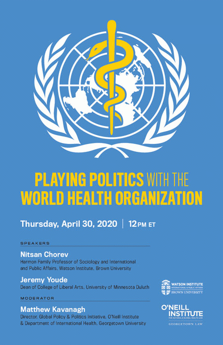 IV. The Influence of Politics on International Health Organizations