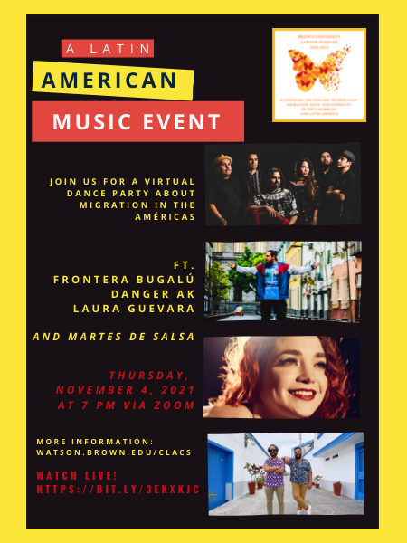 A Latin American Music Event poster