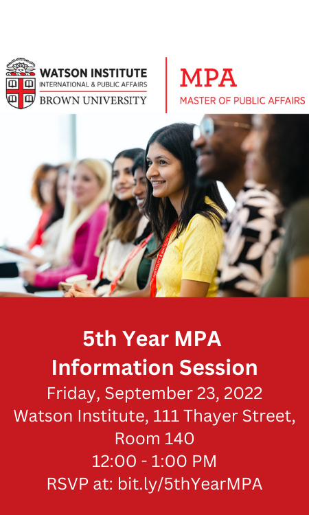 5th Year MPA Information Session