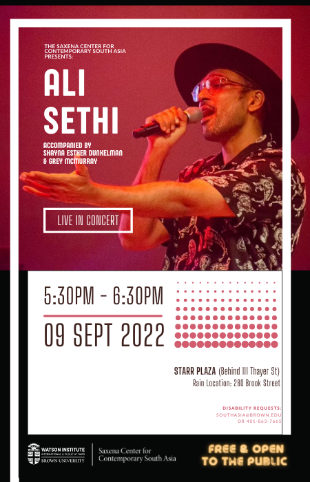Ali Sethi Concert