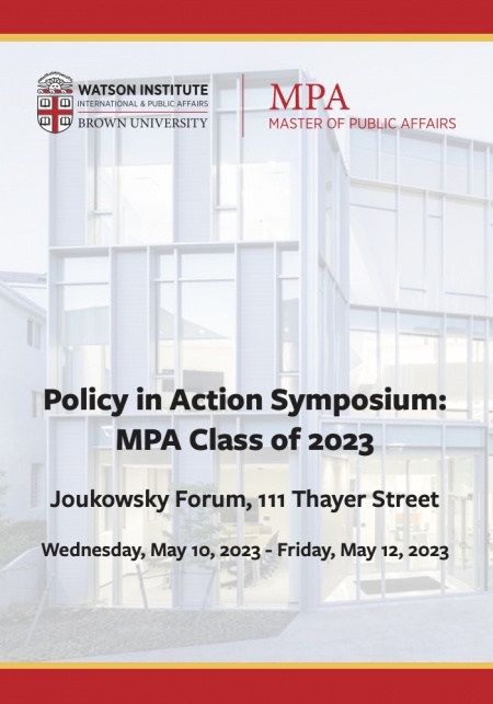 Policy in Action Symposium: MPA Class of 2023 - Day 3