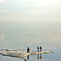 Mideast Iran Dying Lake