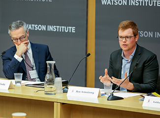 Rick Locke and Ben Armstrong at the Watson Institute