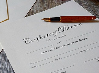 Divorce signing