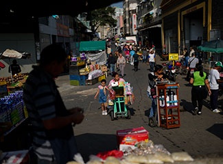 Outdoor market in Caracas, Venezuela