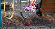 Swings and toys on a playground 