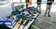 Guns confiscated at the border of Mexico