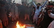 Protesters in Pakistan