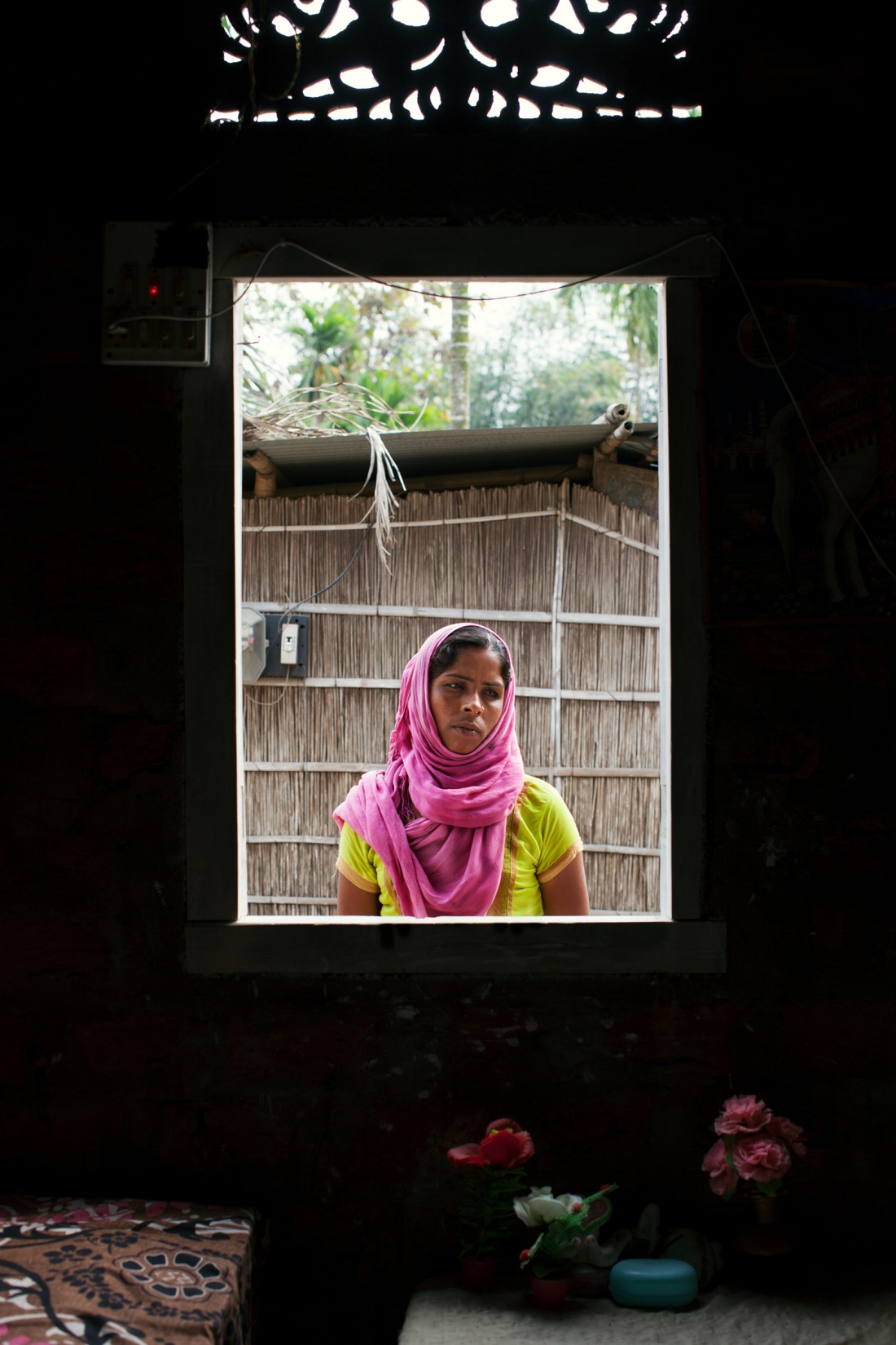 Mamtaj Begum at her home in Dalgaon, in the northeast Indian state of Assam. Her husband has been imprisoned for more than a year.